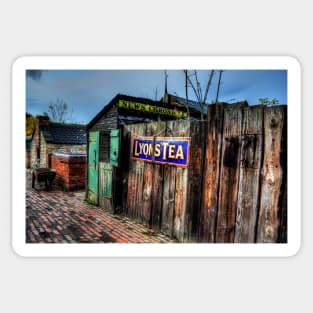 Alleyway Fence Sign Sticker